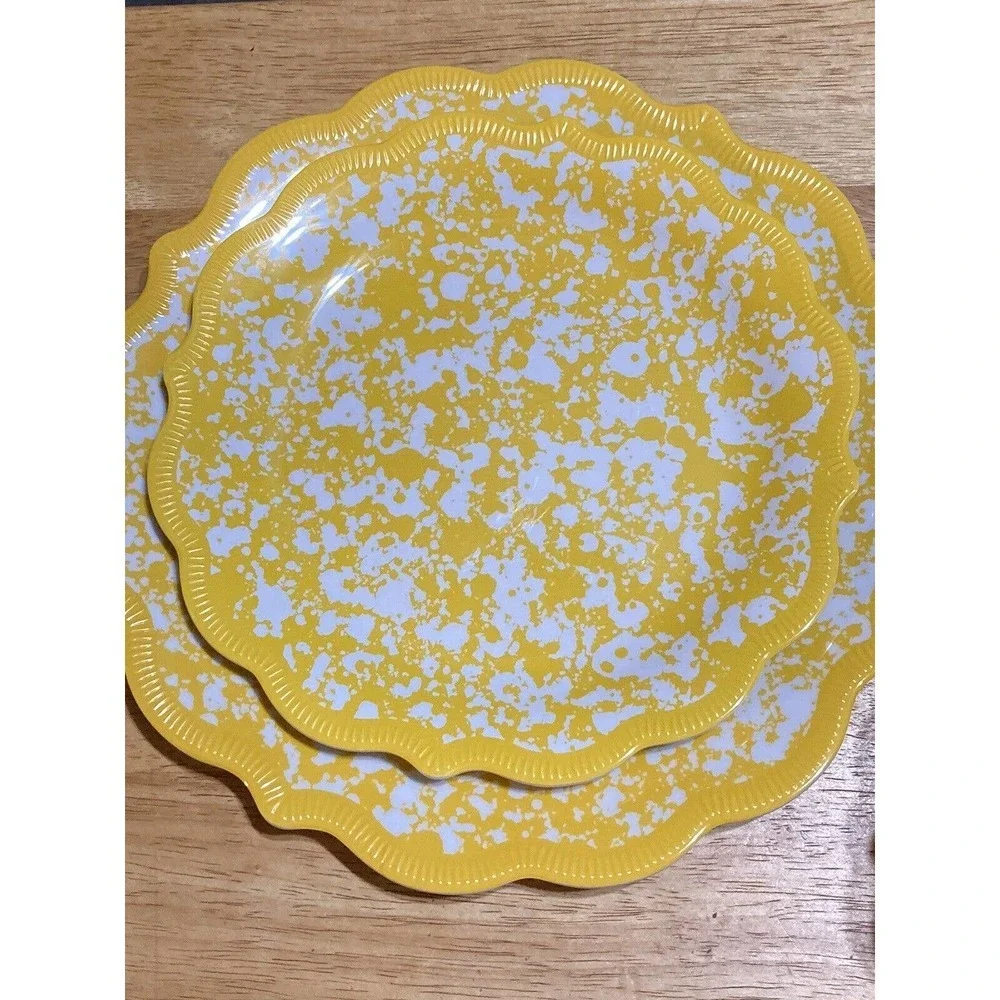 Pioneer Woman Melamine Yellow‎ Bowl + 2 Plates